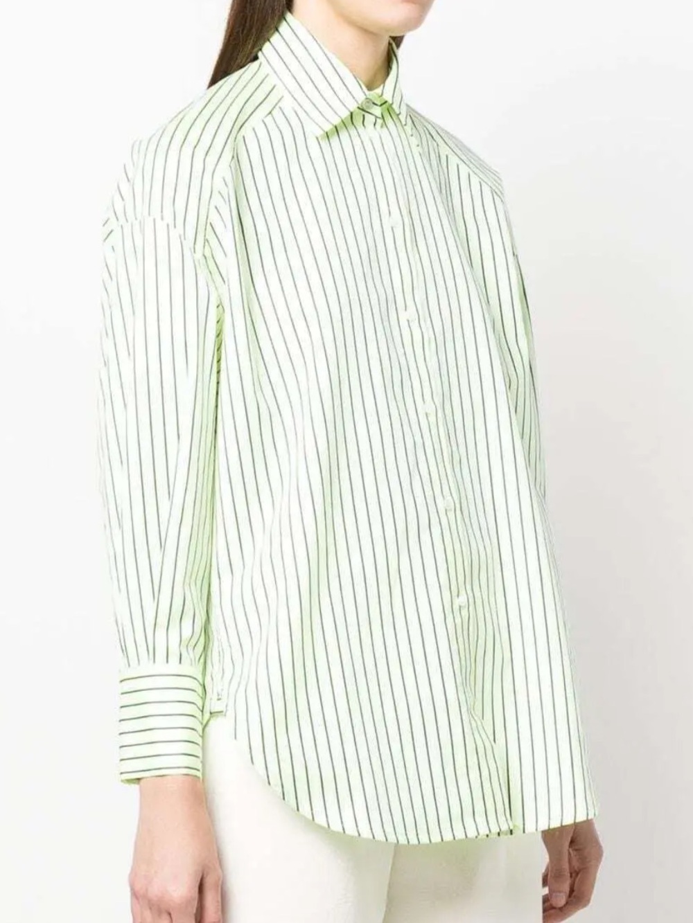 Sandro acid green button down shirt medium